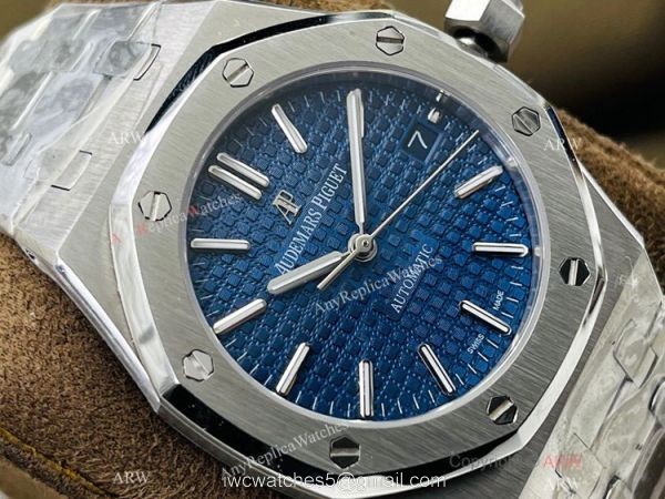 TWS factory V3 Version Audemars Piguet Royal Oak 15450 Watch Blue Dial 37mm 3