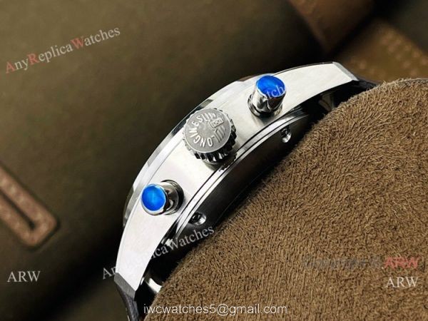 CF Factory 1:1 Copy Longines Spirit ETA7753 Chronograph Watch Brown Leather Strap 3