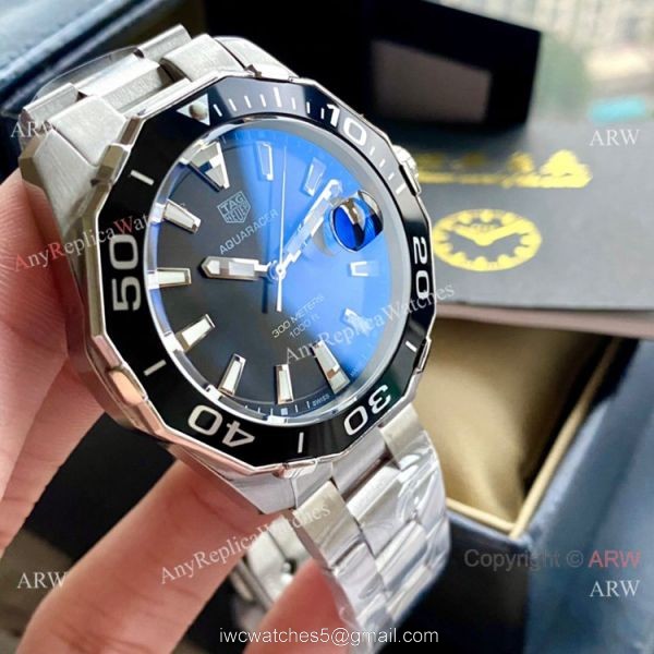 New Replica TAG Heuer Aquaracer 300m Automatic Watch Stainless Steel Black Dial 3