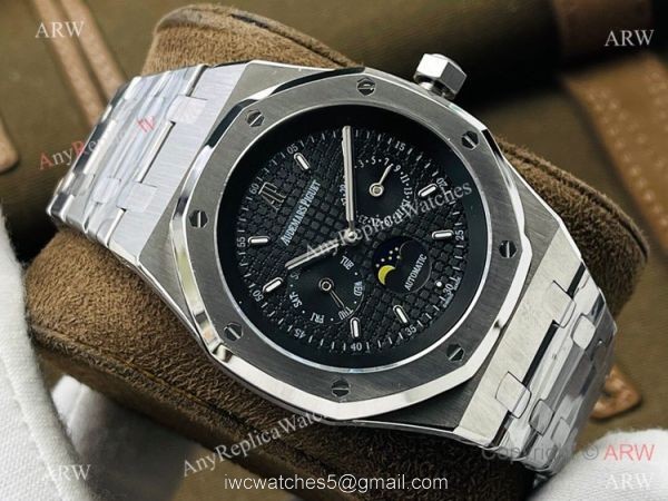 TW factory Swiss Copy Audemars Piguet Annual Calendar Moonphase Watch 41mm Panda Dial 3