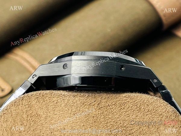 TW factory Swiss Copy Audemars Piguet Royal Oak Blacksteel 41mm Watch Annual Calendar Watch 3