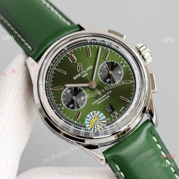 JH Factory Swiss Copy Breitling Premier B01 Asia7750 Chronograph Watches White Dial 3