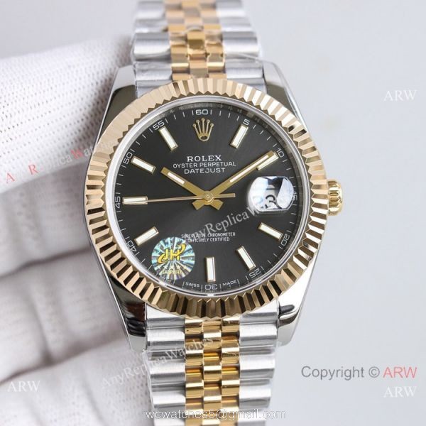 (TW) Swiss Copy Rolex Datejust II 41 Jubilee Two Tone Seagull 2824-2 Watches 3