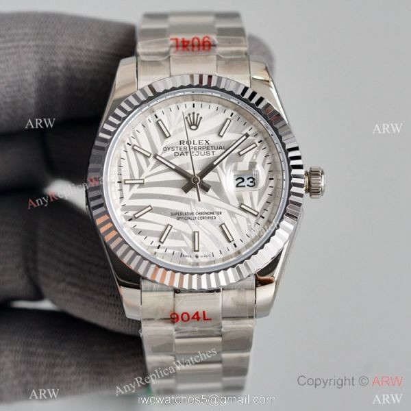 Rolex Datejust II 41mm Watch Stainless Steel Oyster Blue Palm Dial 3