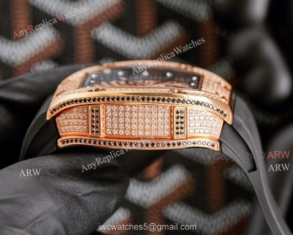 Fully Iced Out Richard Mille RM 51-02 Tourbillon Diamond Twister Copy Watch 3