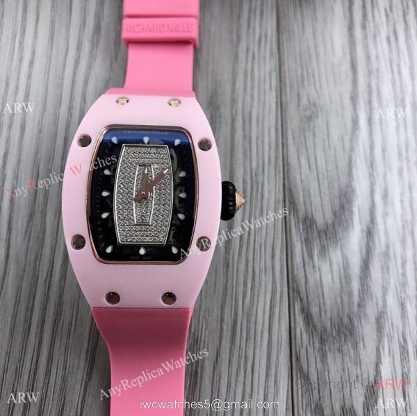 Swiss Quality Copy Richard Mille Rm007-1 Women Watch PinkRose Gold Case 3