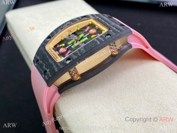 Swiss Replica Richard Mille RM007 BonBon Watch Carbon Case 3