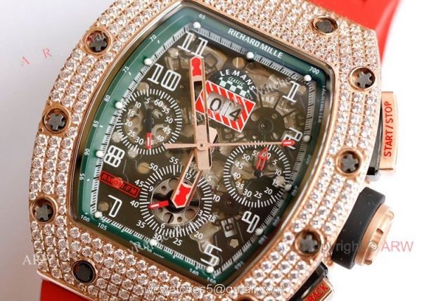 Diamond Richard Mille RM 11-FM Felipe Massa Chronograph Watches Best Replica 3