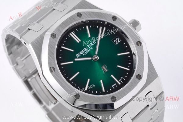 (BF Factory) New Audemars Piguet Royal Oak Green Dial Swiss Made High End Replica Watches 39mm 3