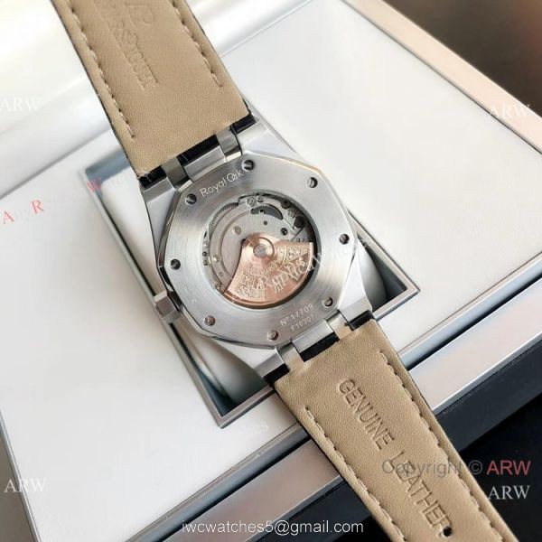 2021 NEW! Clone Audemars Piguet Royal Oak Jumbo Watch Green Leather Strap 3
