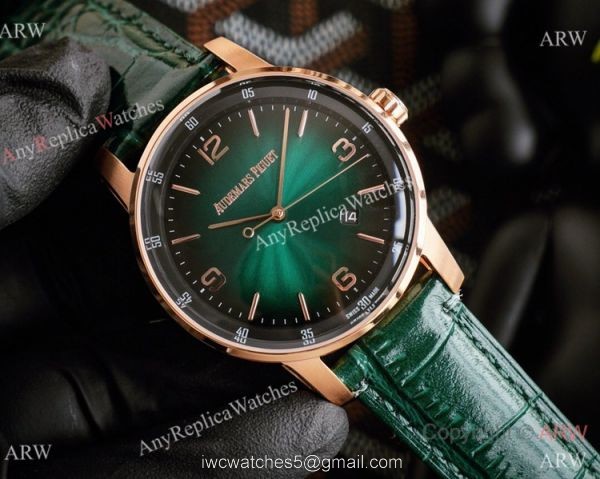 New Copy Audemars Piguet Code 11.59 Watches Green Gradient Dial Rose Gold 3