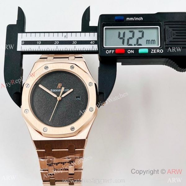 High Quality Audemars Piguet Rose Gold Royal Oak Blank Face Watch 3