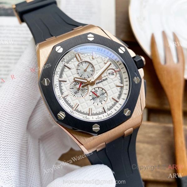 Knock off Audemars Piguet Royal Oak Offshore Rose Gold Face Watch Automatic 3