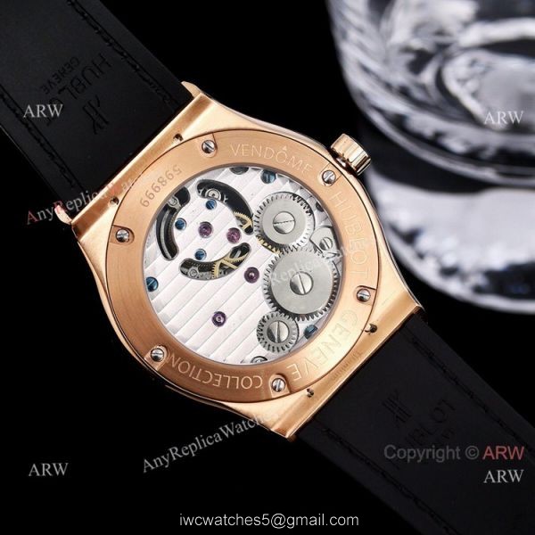 Full Diamonds Hublot Classic Fusion 42mm Tourbillon Watch High Quality Replica 3