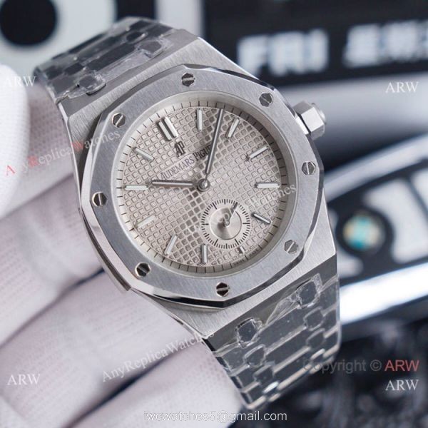 New Audemars Piguet 1252 Royal Oak Replica Watch Blue Dial Stainless Steel 42mm 3