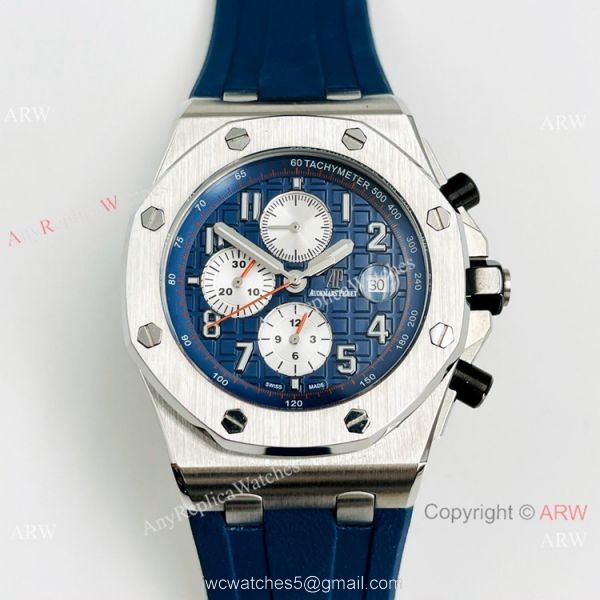 Copy Audemars Piguet Royal Oak Offshore Automatic 26470 Watch SS Gray Dial 3