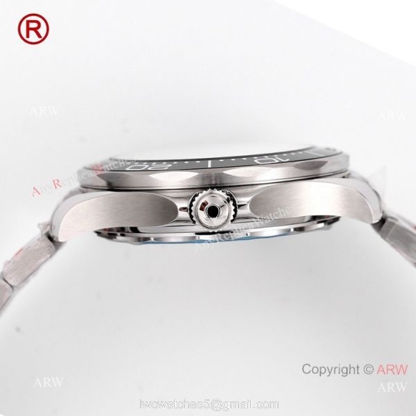 2021 New Swiss Grade OR Factory Omega Seamaster Diver 300m Watch Stainless Steel Black Ceramic Bezel 3