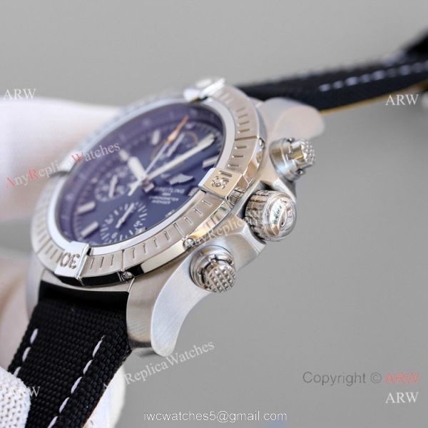 JH Factory Copy Breitling Avenger Chronograph 7750 Watch SS Black Dial 45mm 3