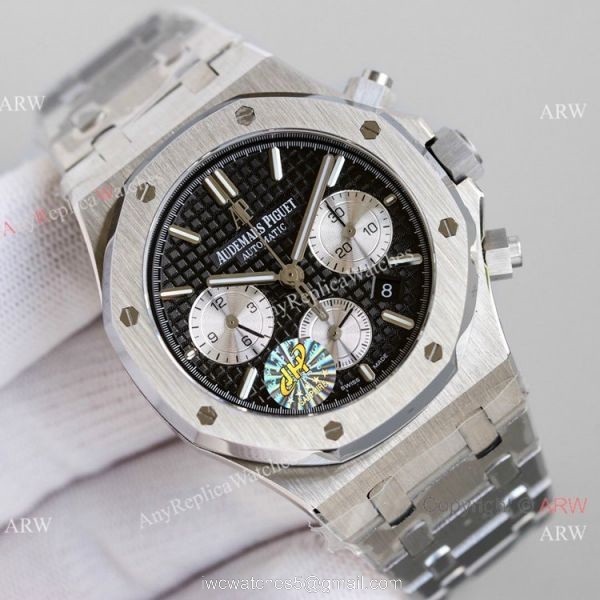 JH Audemars Piguet Royal Oak 7750 Chronograph Watch White Panda Dial 41mm 3