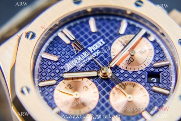 Grade 1A Swiss Copy Audemars Piguet Royal Oak Chronograph Watch ETA7750 Rose Gold Subdials 3