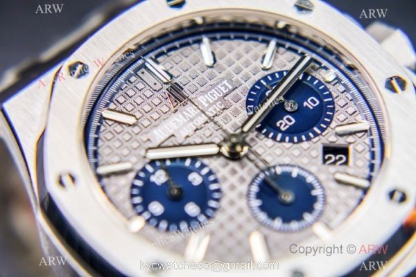 Grade 1A Swiss Copy Audemars Piguet Royal Oak ETA7750 Men Watch Stainless Steel Gray Dial 3