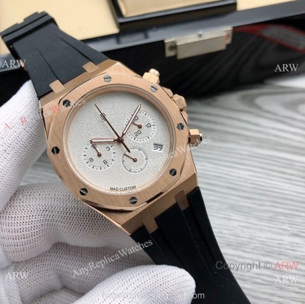 New Copy Audemars Piguet Royal Oak Watches Rose Gold Blank Dial 3
