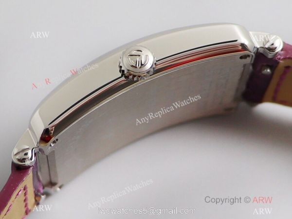 2021 New Franck Muller Long Island 952QZ Purple Leather Strap Franck Muller 1:1 Copy Watch 3