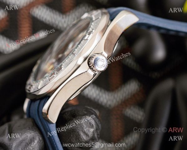 2021 New! Omega Seamaster Nekton Edition Watch Blue Dial Rubber Strap 3