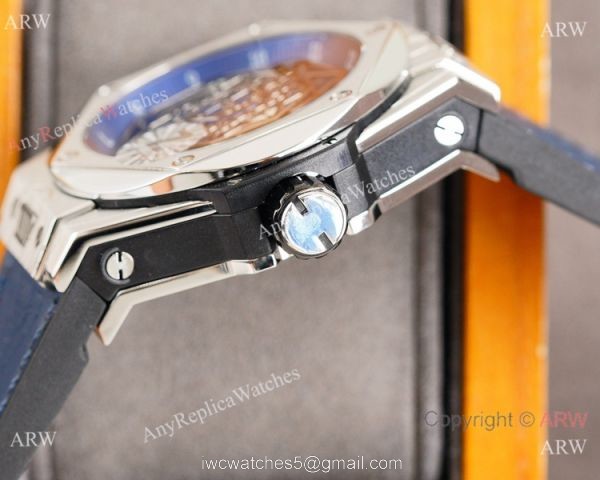 Z Factory Swiss Quality Hublot Sang Bleu Citizen Watch SS Blue Dial 45mm 3