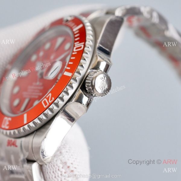 Swiss Grade Orange Dial 904L Steel Blaken Rolex Submariner Replica Watch Limited Edition Watch 3