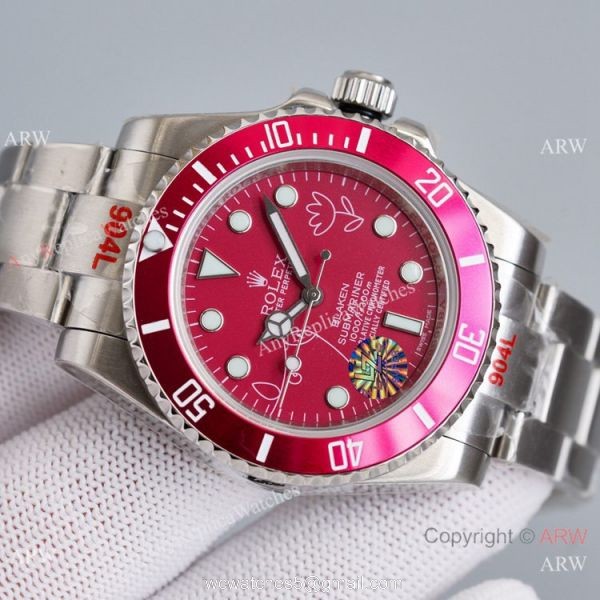 Swiss Grade Blaken Rolex Submariner Copy Watch Pig doodle Face 904L Steel 3