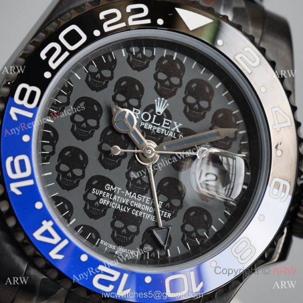 Swiss Copy Rolex GMT-Master II Blaken Watch Blue Black Ceramic 40mm 3
