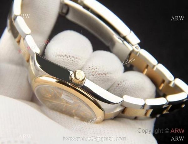 Rolex new Datejust 36 Gold Palm dial 2-Tone Oyster Bracelet Men 36mm 3
