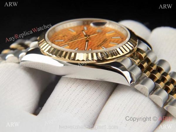 2021 New Rolex Datejust 36 Exotic Dial Gold Jubilee Watch AAA Replica 3
