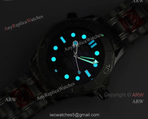 New Omega Seamaster Diver 300m Blue Wave Dial Omega 8800 Movement Beijing 2022 Special Edition Swiss Replica Watch 3