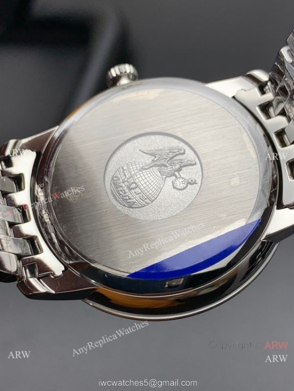 MKS Factory Copy Omega Classic De Ville Prestige 9015 Watch Stainless Steel Gold Marker 3