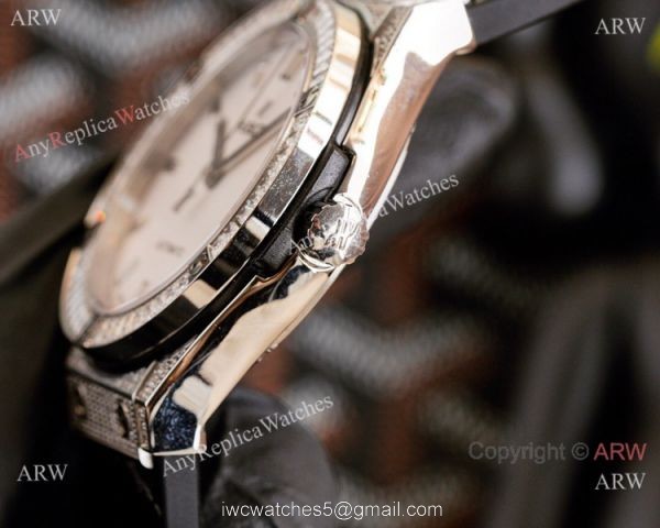 Clone Hublot Iced Out Classic Fusion Watches Grey Dial Automatic 3