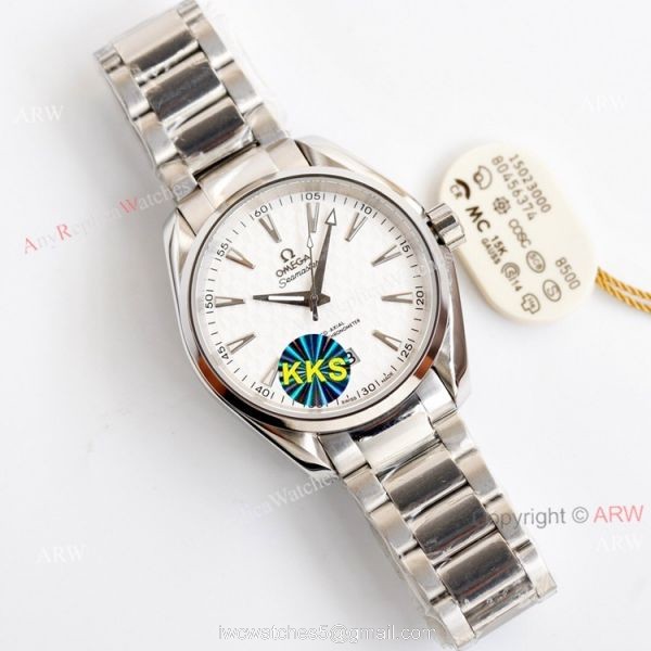 New Omega Aqua Terra 150m Black Dial Two Tone Rose Gold Automatic Copy Watch 41 3