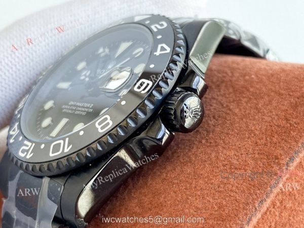 New All Black Rolex GMT-Master II Revenge By Titan Black Best Replica Watch 3