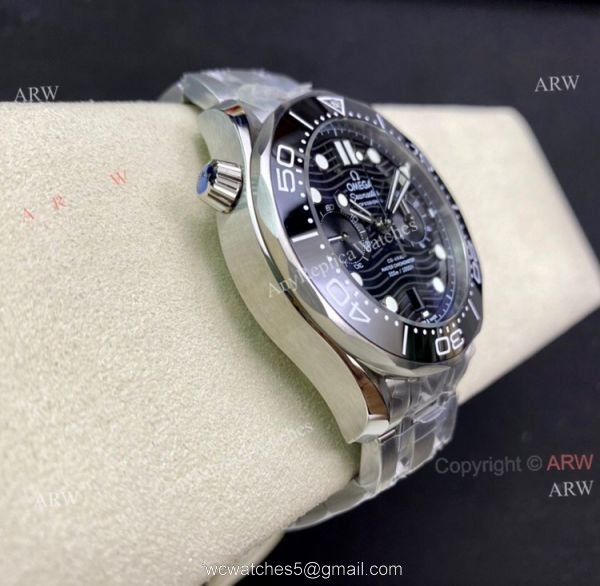 New Black Dial Omega Seamaster OMF Factory Replica Watches Clone Omega 9900 For Men 3