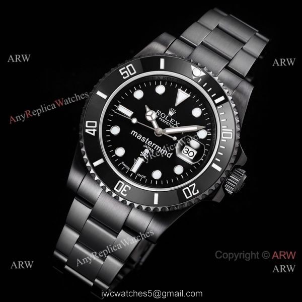 2021! Super Clone Rolex Blaken Deepsea Watch Cal.2824 DLC Steel Black Ceramic Bezel 3