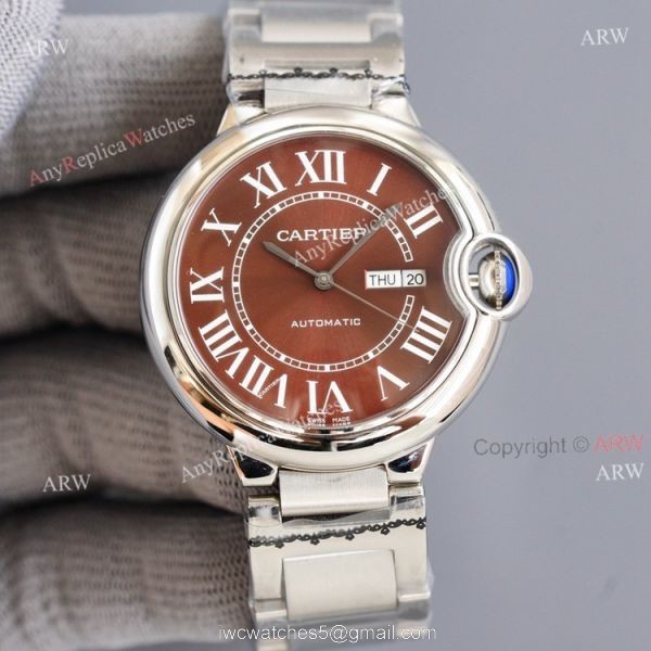 All Rose Gold Cartier Santos XL Automatic Replica Watch 42mm 3