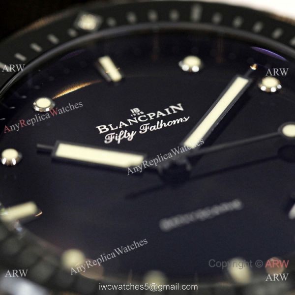 Swiss Grade Replica Blancpain Fifty Fathoms Bathyscaphe GF Factory Cal.1315 Watch All Black 3