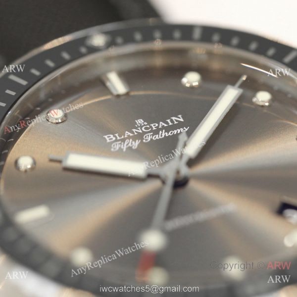 Swiss Replica Blancpain Fifty Fathoms Bathyscaphe GF 1-1 Cal.1315 Watch Gray Ceramic 3