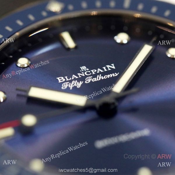 Swiss Grade Replica Blancpain Fifty Fathoms Bathyscaphe GF Factory Cal.1315 Watch Blue Dial 3