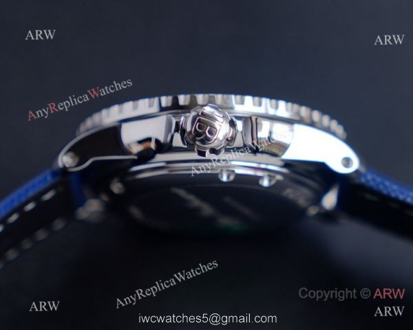 JH Replica Blancpain Fifty Fathoms Swiss Watch Blue Bezel Grey Dial 45mm 3