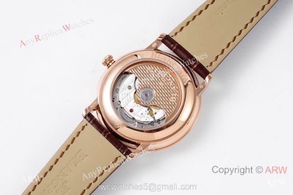 New Swiss Grade Blancpain Villeret Gmt Date 6662-1127-55 Rose Gold Watch 40mm 3