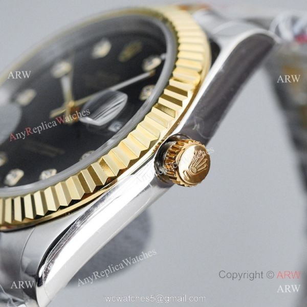 Swiss Quality Rolex Datejust ii Citizen 8215 Watch Black Two Tone Jubilee Bracelet 3