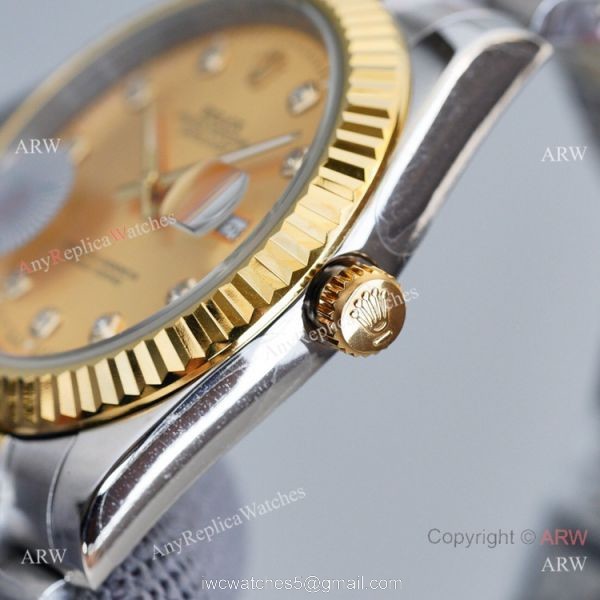 Swiss Quality Rolex Datejust ii Citizen 8215 Watch Two Tone Jubilee Diamond 3