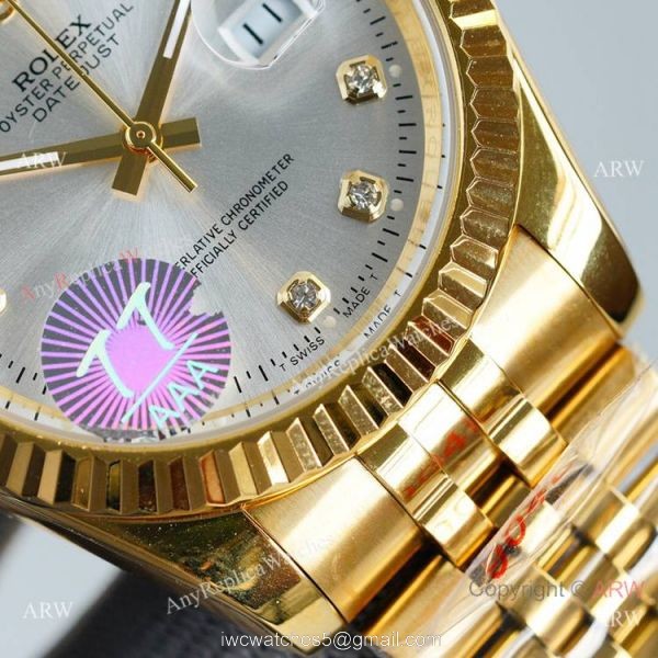 Swiss Quality Rolex Datejust II Citizen 8215 Watch Yellow Gold Jubilee Diamond Markers 3